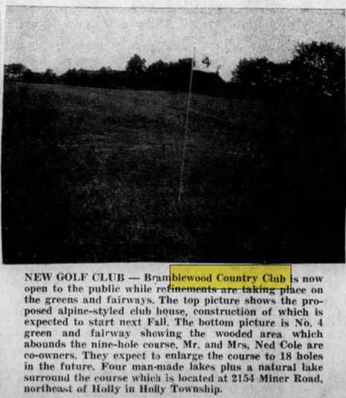 Bramblewood Country Club - Jul 20 1967 Opening Article